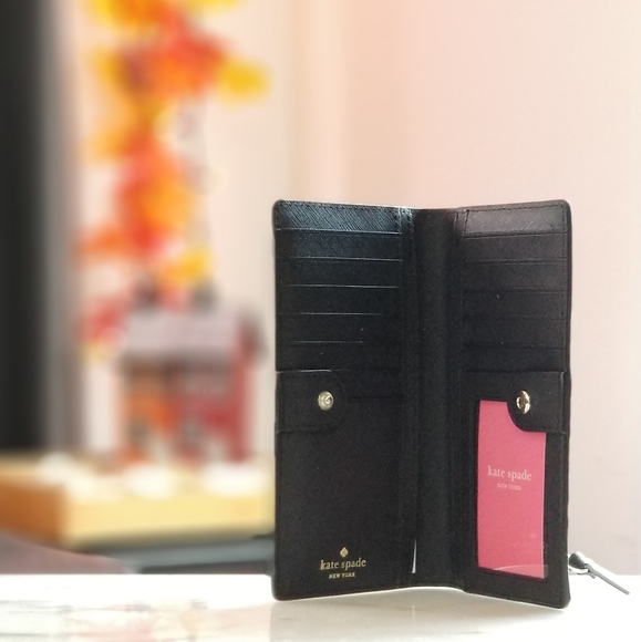 🚫SOLD🚫 Kate Spade Laurel Way Stacy Wallet Black - Picture 4 of 6